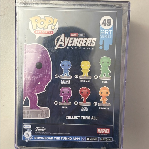 Funko Pop! Art Series #49 Thor Avengers Endgame Acrylic Case - Picture 3 of 6